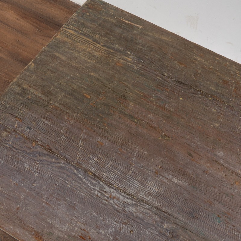Original Gray Painted Pine Swedish Side Table, circa 1820-40 gallery
