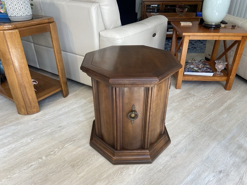 Vintage Mid Century Octagonal Side or End Table gallery
