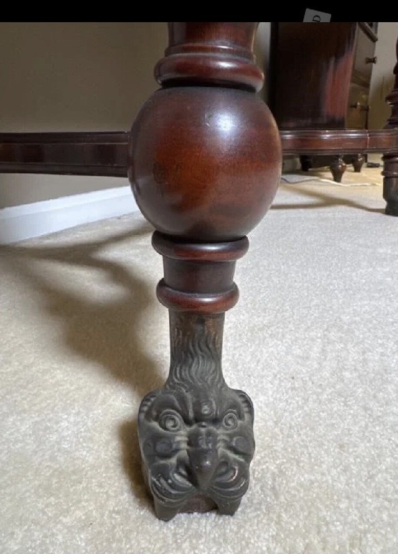 Antique Victorian Mahogany Library Table Desk – Merklen Brothers gallery