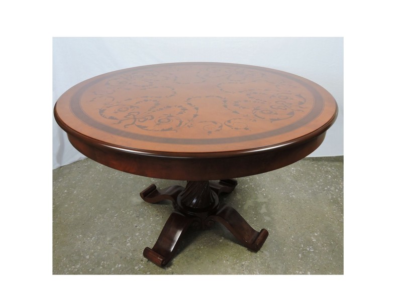 Handcrafted Italian Mahogany Dining Table