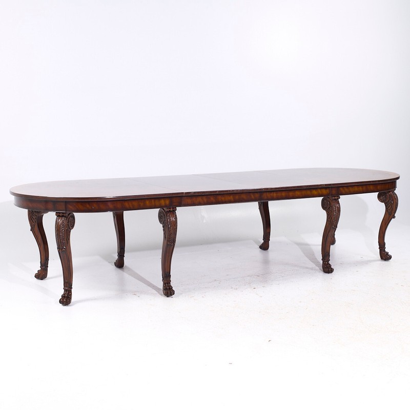 Ralph Lauren Mahogany Traditional Dining Table with 2 Leaves-Free Shipping