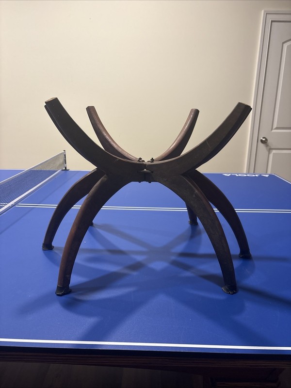 VTG MCM Wood Spider Table Base (no Tray)
