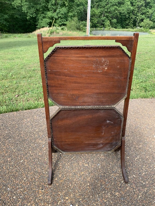 1940s Vintage Antique Edwardian Style Folding Two-Tier Tray Table READ Unique gallery