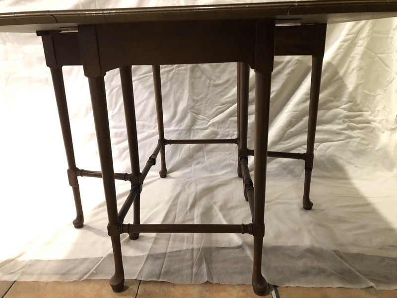 Henredon Folio Four Vintage Gate Leg Table Pembroke Drop Leaf Display Made USA gallery