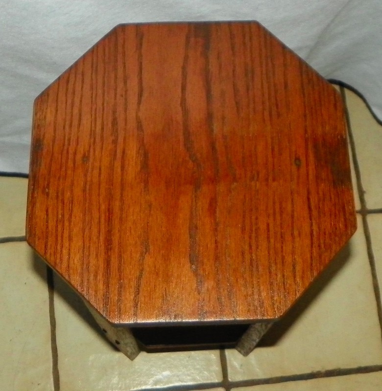 Solid Oak Plant Stand / Side Table with Secondary Shelf (PS76) gallery