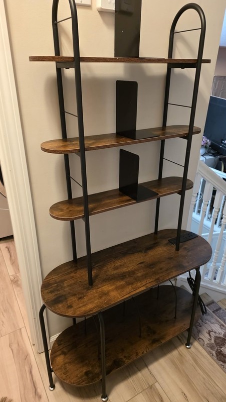 Record Player Stand with Storage, 5-Tier Turntable 13″D x 32.3″W x 59″H