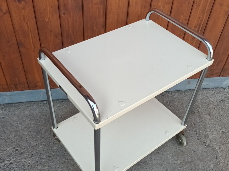 Mauser Serving Cart Tea Cart Doctor Cart 60s Table Side Table Metal gallery