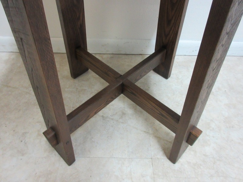 Amish Made Oak Mission Style Lamp End Table Pedestal gallery