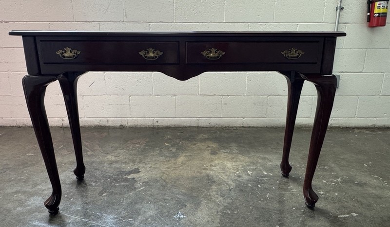 Vintage Bombay Company Mahogany Console Sofa Entry Hall Table