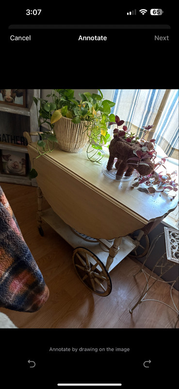 antique wooden drop down leaf tea serving cart VINTAGE PIECE 1960'S original gallery