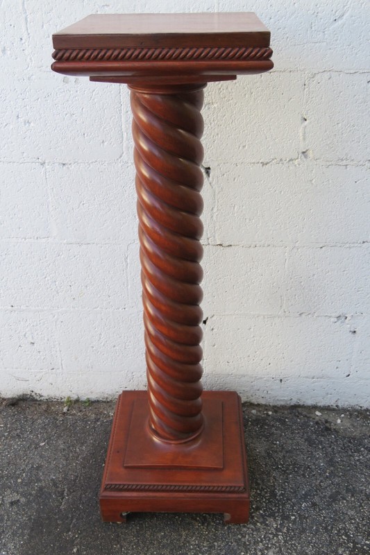 Early 1900s Spindle Plant Statue Stand 5896A