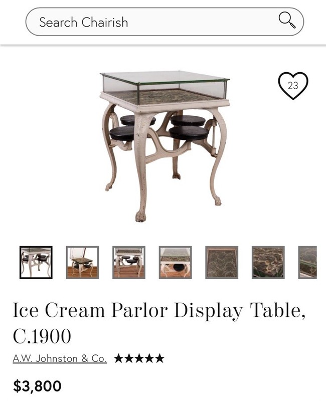 Ice Cream Parlor Display Table, c.1900 gallery