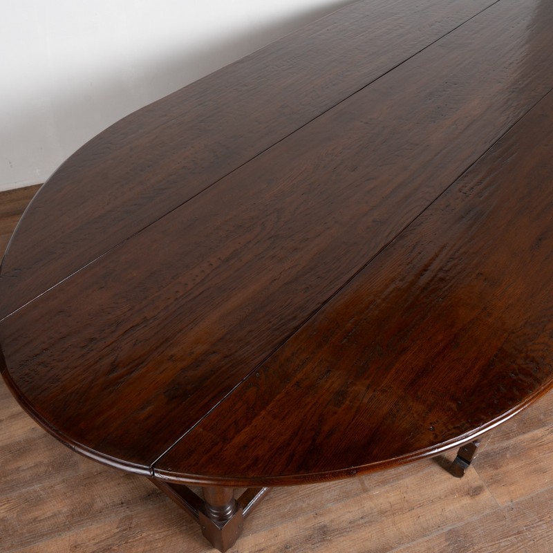 20th Century Large Gateleg English Wake Dining Table gallery