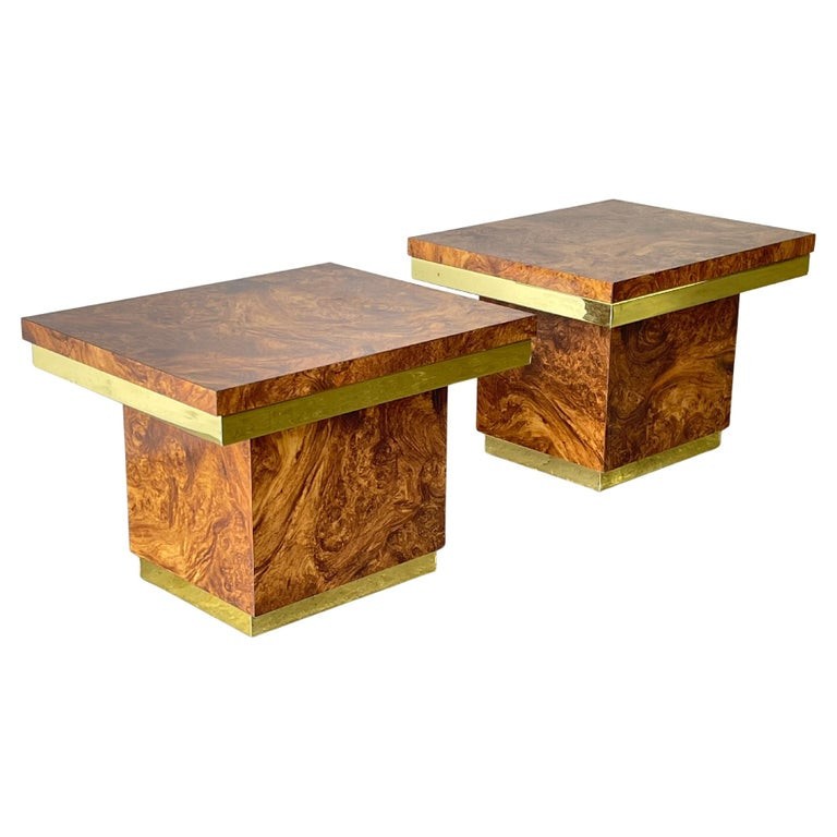 Mid Century Modern End/Side Tables (pr) by Milo Baughman for Thayer Coggin gallery