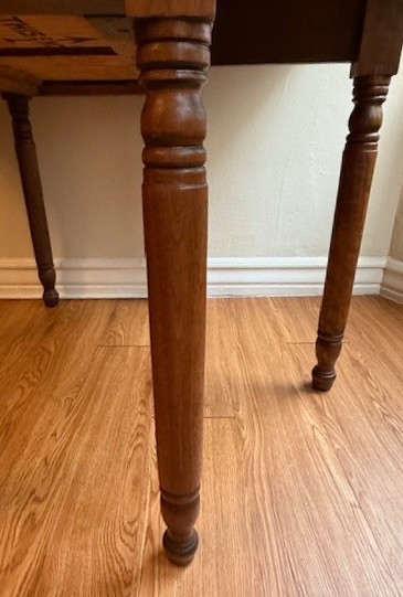 Antique American Colonial Gateleg Drop Leaf Farmhouse Dining Table gallery