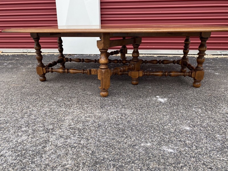 Ethan Allen Drop Leaf Wood Table H: 16” Closed:5” x 22” Open: 41.5” gallery