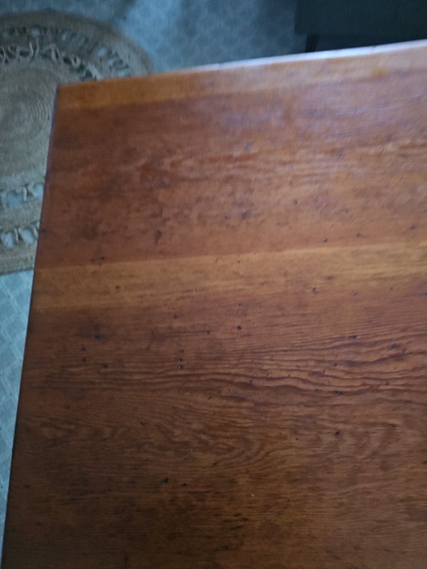 Rare Early 19th Century Single-Slab Old-Growth Pine Trestle Table | 60" Heritage gallery