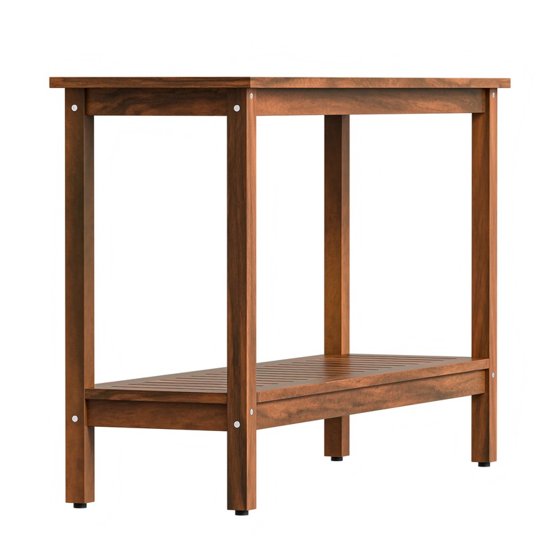 Wooden Console Table Indoor Outdoor Multifunctional Buffet Bar Storage Organizer gallery