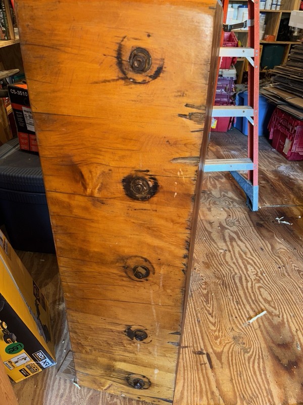 Authentic 1930-40's Era Butcher Block Antique Butcher Block 24.5” X 40.5” X 12.5 gallery