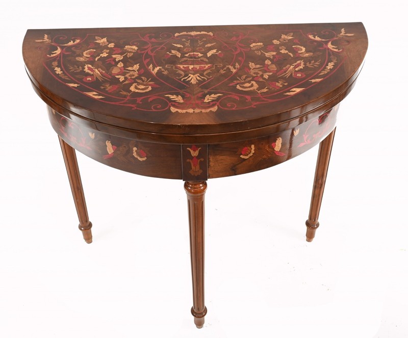 French Empire Card Chess Table Demi Console Games Tables gallery