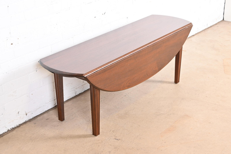 Kittinger American Colonial Mahogany Drop Leaf Coffee Table, Newly Refinished gallery