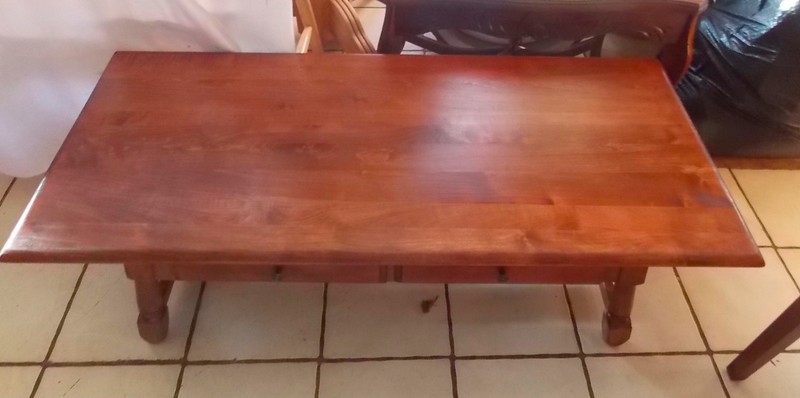 MId Century Cherry Coffee Table with Drawers (CT25)