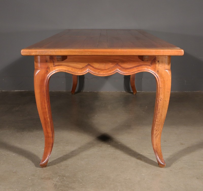 Vintage French Provencal Farm Table/Desk/Dining Table in Solid Cherry Wood gallery