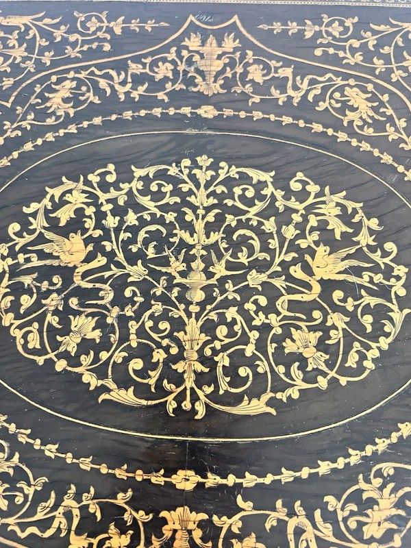 Vintage Italian Florentine Nesting Tables Set 2 Hollywood Regency Cherub gallery