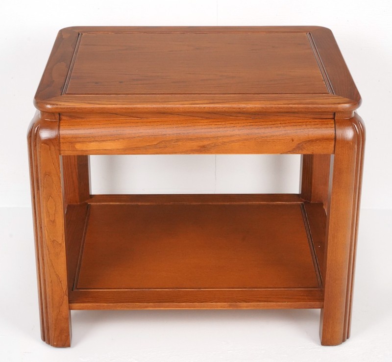 Vintage 1970s Ming Style Wood Side Table