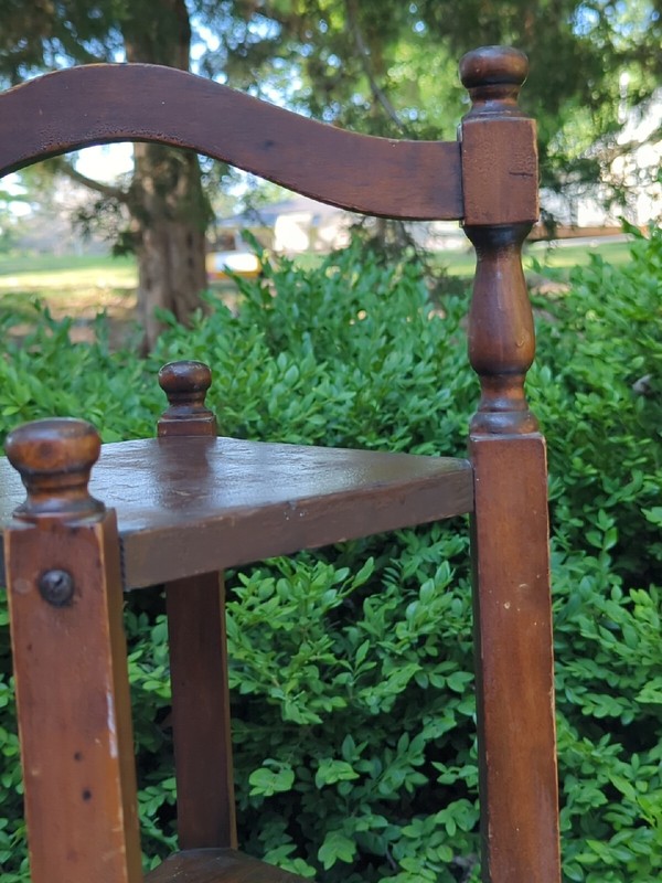 ANTIQUE TURNED Side Table SOLID WOOD SMOKING TELEPHONE STAND VINTAGE WOW gallery