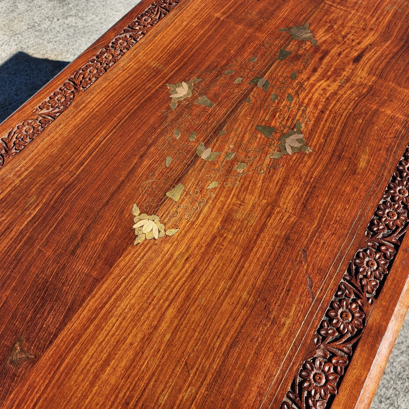 Mid Century Anglo Indian Walnut Coffee Table gallery