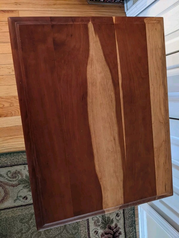 Harden Cherry Wood Side Table With Drawer: 26" Deep X 20" Wide X 21.5" Tall. gallery