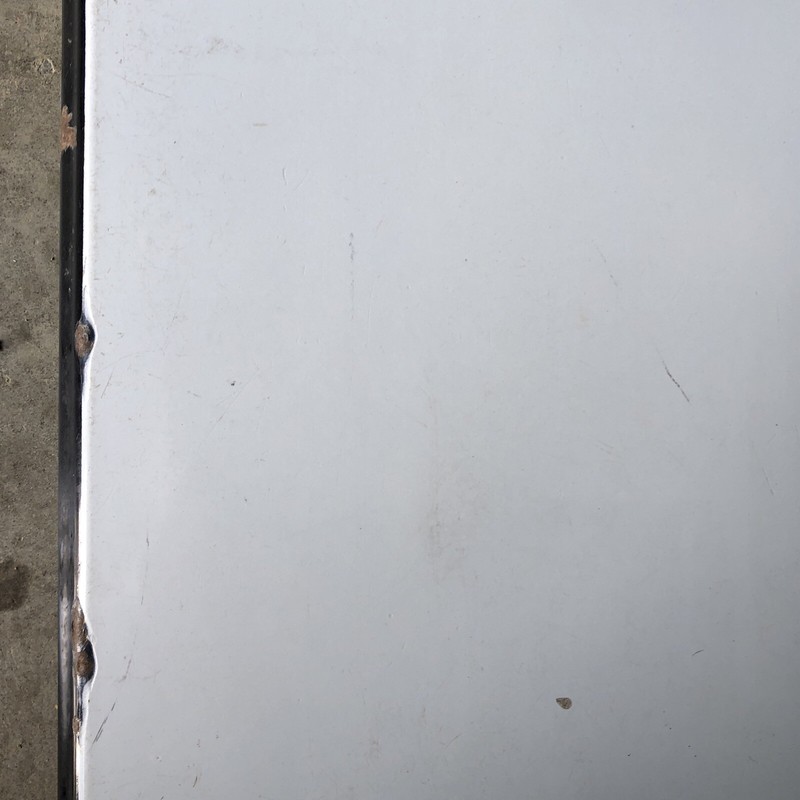 Vintage PORCELAIN ENAMEL TABLE TOP 25 x 40 Kitch Farmhouse Magnet Board gallery