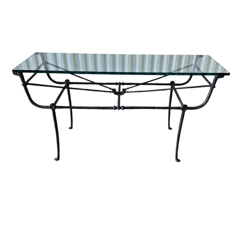 High End Carole Gratale Iron Console Manner of Giacometti