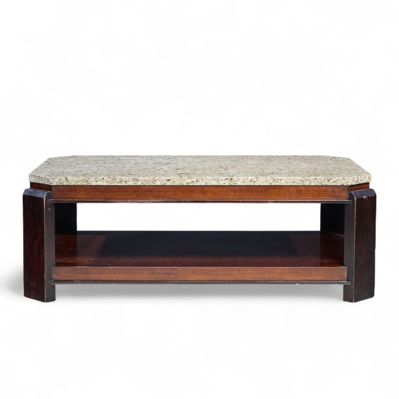 Baker Furniture Lexington Mahogany and Granite Coffee Table gallery