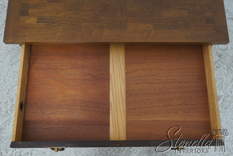 LF70943: Pair JOHN STUART Mid Century Modern Walnut End Tables gallery