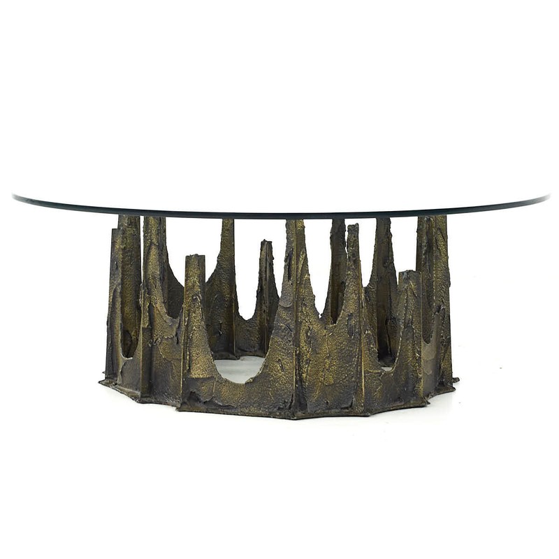 Paul Evans Mid Century 1972 Stalagmite Round Coffee Table gallery