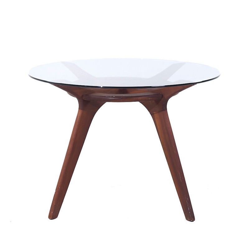 Adrian Pearsall for Craft Associates Mid Century Compass Walnut Dining Table gallery