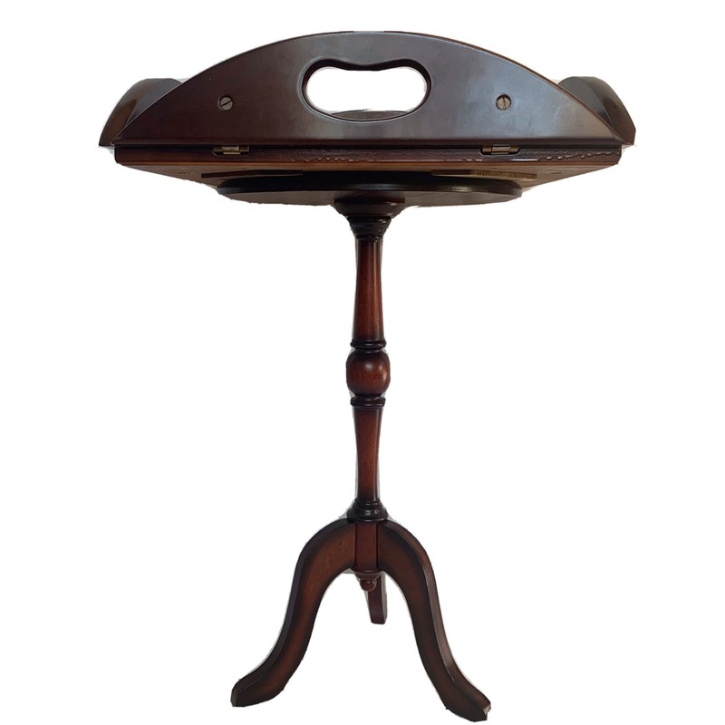 Vintage Bombay Company Butler Tray Table with Bombay Plant Stand gallery
