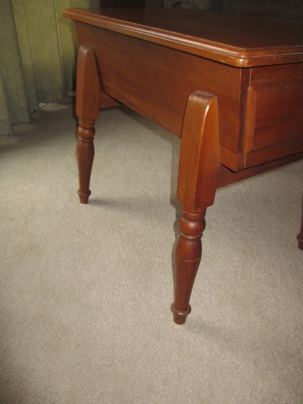 VINTAGE ROCK MAPLE END TABLE with DRAWER ~ Rockport Rock Maple Circa 1960's gallery