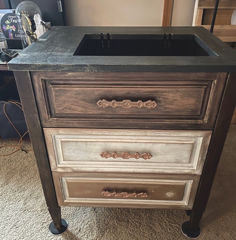 Unique Antique Sewing Table - Custome Painted Cleveland, OH Local Pickup gallery