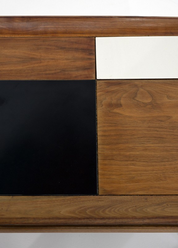 Unique Mid Century Coffee table with Black & White tiles gallery
