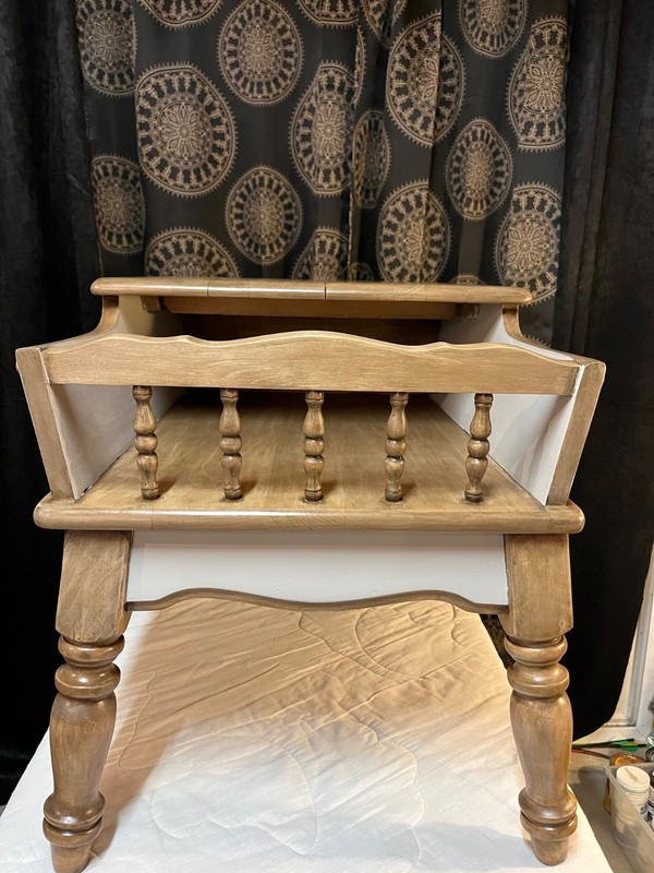 Refurbished antique Magazine side table in great condition solid wood very sturd gallery