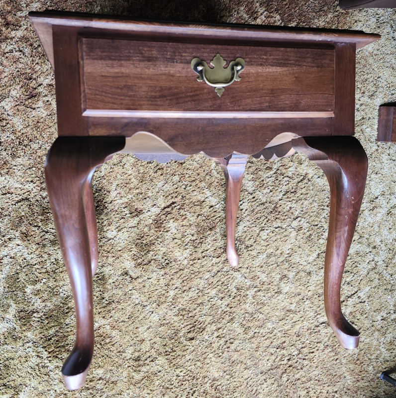 Jamestown Sterling Queen Anne side table with drawer gallery