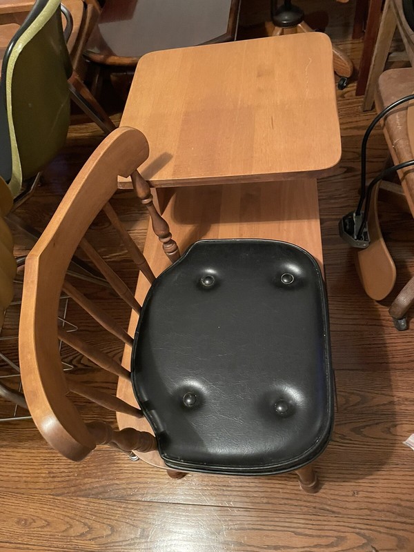 Vintage George B Bent Wood Phone Table – Nice