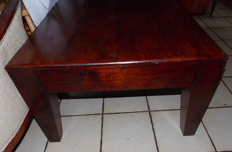 Early Solid Walnut Hand Hewn Pegged Coffee Table (CT-159) gallery