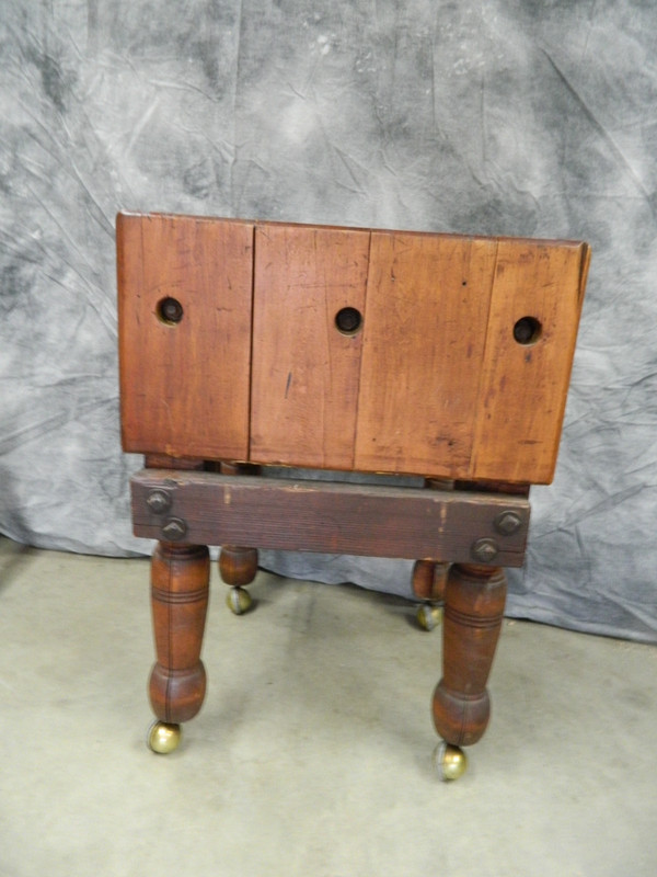 Vintage, Authentic Butcher Block Antique Butcher Block 24" by 34" tall gallery