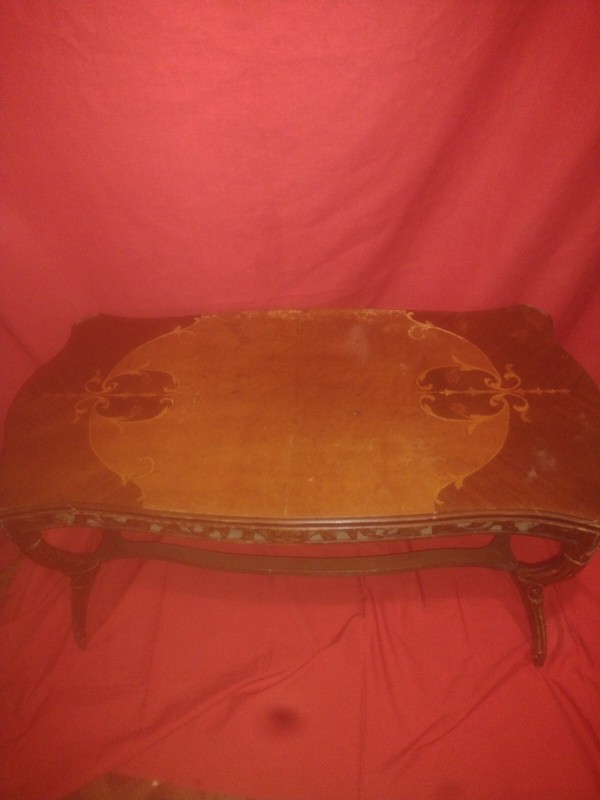 Beautifully Carved Antique Coffee Table.