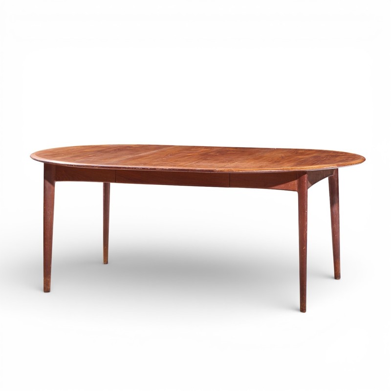 Uldum Mobelfabrik Style Mid Century Danish Teak Round Dining Table gallery