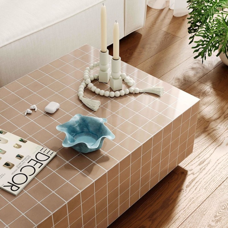 Mixie Taupe Tile Indoor / Outdoor Coffee Table gallery